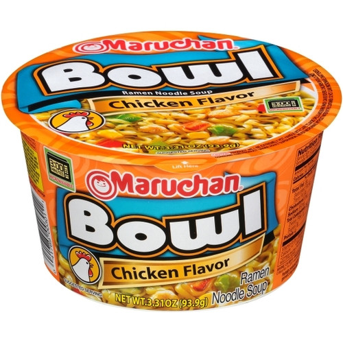 Maruchan Instant Chicken Flavor Ramen Noodle Soup, 3.31 Ounces, 6 Per Case